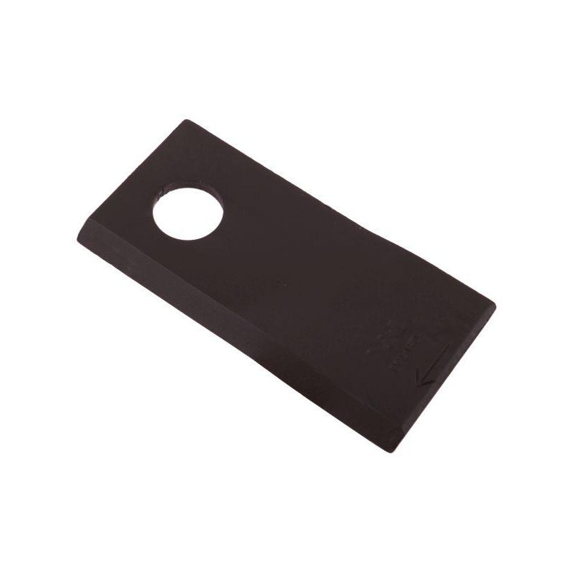 Nóż. nożyk kosiarka prawy 106x48x4mm otwór 19 zastosowanie 122330 Fella WARYŃSKI ( sprzedawane po 25 )