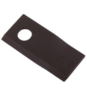 Nóż. nożyk kosiarka lewy 105x48x4mm otwór 19 zastosowanie 9492421 Claas WARYŃSKI ( sprzedawane po 25 )