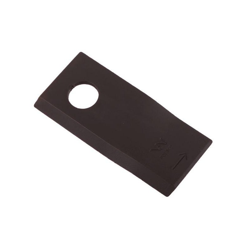 Nóż. nożyk kosiarka lewy 105x48x4mm otwór 19 zastosowanie 9492421 Claas WARYŃSKI ( sprzedawane po 25 )