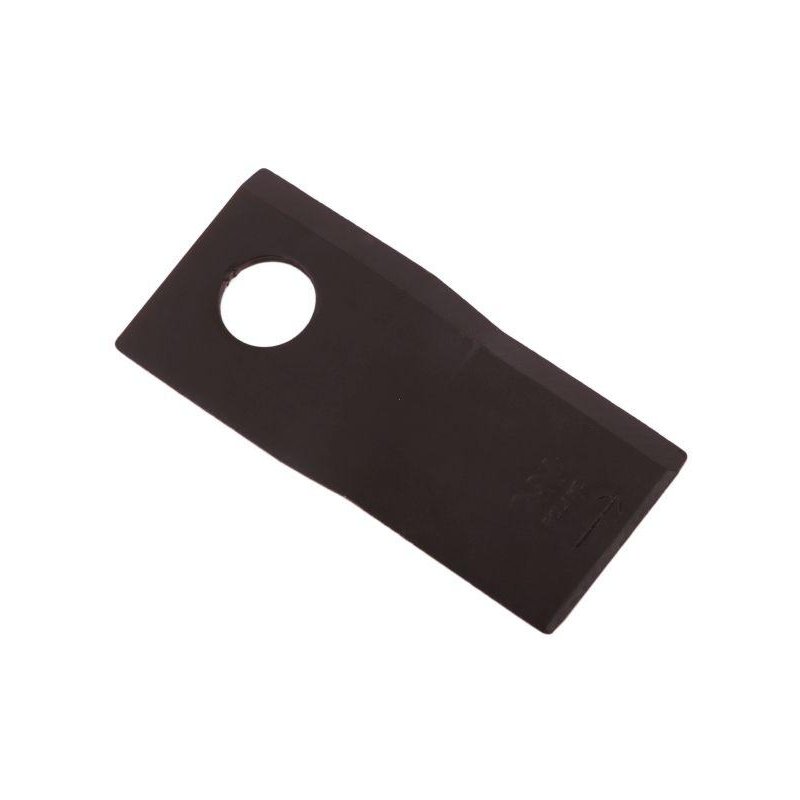 Nóż. nożyk kosiarka lewy 107x50x4mm otwór 19 zastosowanie 13800031 JF-Stoll WARYŃSKI ( sprzedawane po 25 )