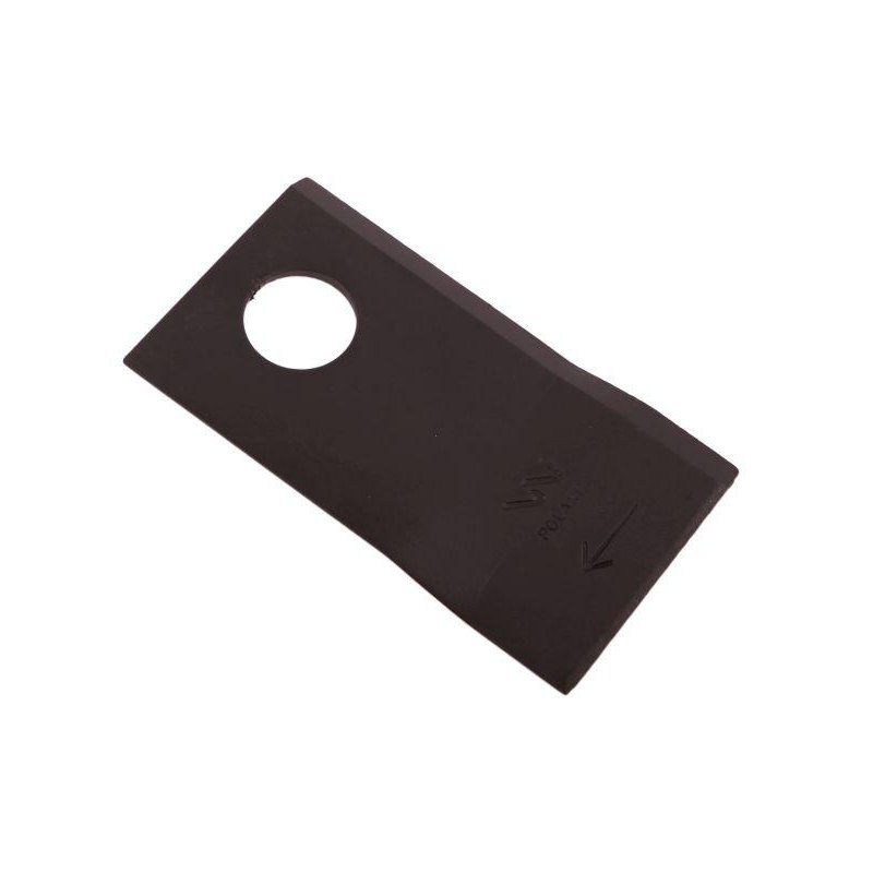 Nóż. nożyk kosiarka prawy 94x48x4mm otwór 19 zastosowanie TF-70 Kverneland Taarup WARYŃSKI ( sprzedawane po 25 )