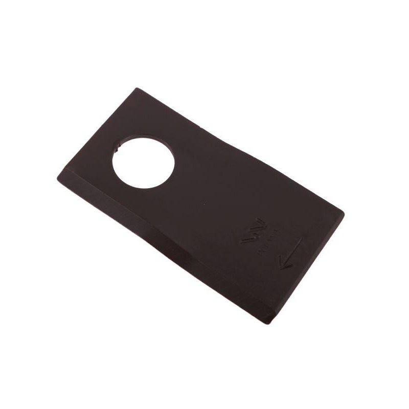 Nóż. nożyk kosiarka prawy 94x48x3mm otwór 23 zastosowanie T673R Mortl WARYŃSKI ( sprzedawane po 25 )