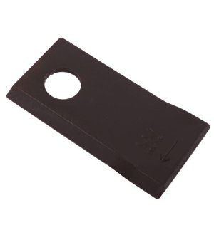 Nóż. nożyk kosiarka prawy 98x48x4mm otwór 19 zastosowanie 121713 Fella WARYŃSKI ( sprzedawane po 25 )