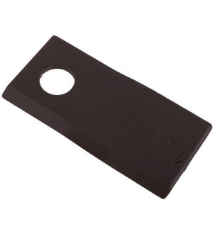 Nóż. nożyk kosiarka prawy 108x47x4mm otwór 19 zastosowanie 1434986 Pottinger WARYŃSKI ( sprzedawane po 25 )