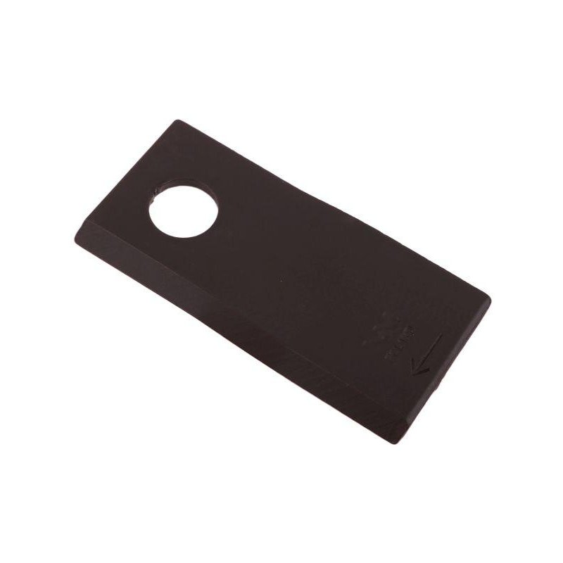 Nóż. nożyk kosiarka prawy 108x47x4mm otwór 19 zastosowanie 1434986 Pottinger WARYŃSKI ( sprzedawane po 25 )