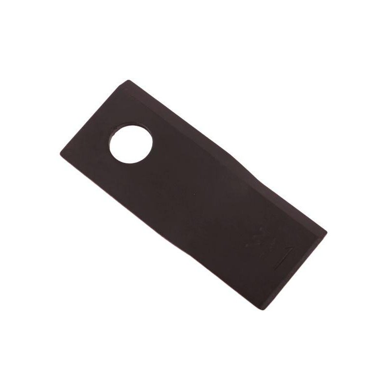 Nóż. nożyk kosiarka lewy 114x48x4mm otwór 19 zastosowanie 13800014 JF-Stoll WARYŃSKI ( sprzedawane po 25 )