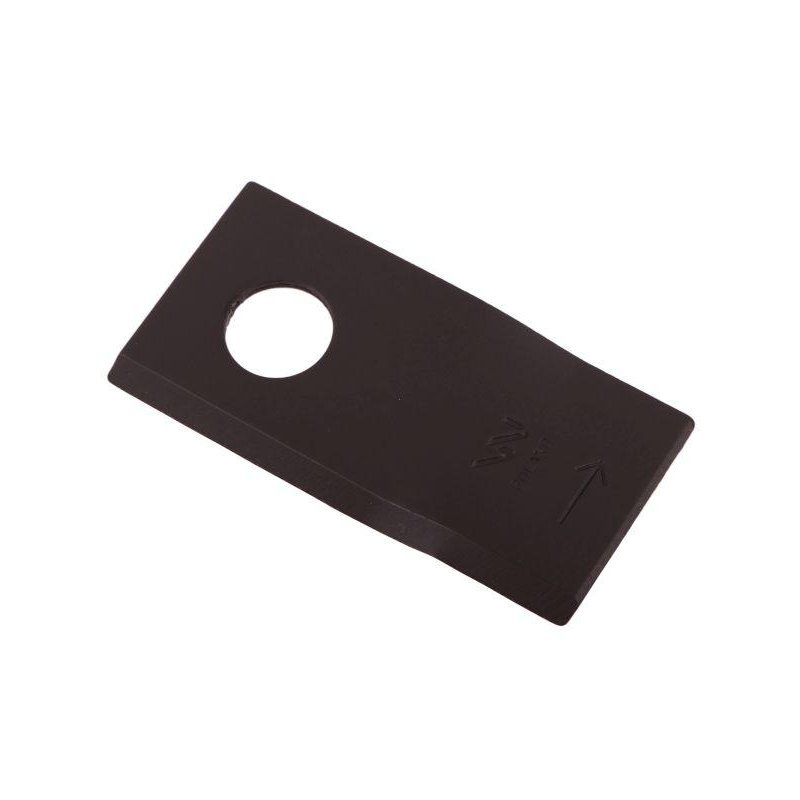 Nóż. nożyk kosiarka lewy 94x48x3mm otwór 19 zastosowanie 570409 Niemeyer Kverneland WARYŃSKI ( sprzedawane po 25 )