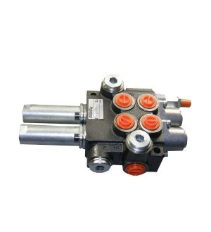 Rozdzielacz hydrauliczny dwusekcyjny (2) 40L sterowany joystickiem (na linki)