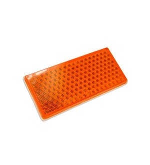 Odblask prostokątny 105x48 pomarańczowy ( sprzedawane po 10 )