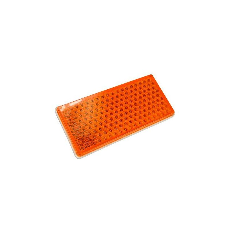 Odblask prostokątny 105x48 pomarańczowy ( sprzedawane po 10 )