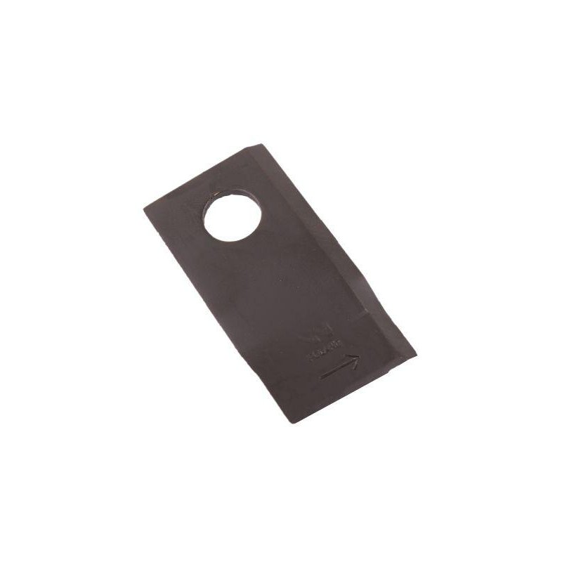 Nóż. nożyk kosiarka lewy 94x50x4mm otwór 19 zastosowanie 58031193 BCS WARYŃSKI ( sprzedawane po 25 )