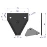 Nóż żniwny 80x76x2.7mm otwór 6.3 zastosowanie 87728899 New Holland WARYŃSKI ( sprzedawane po 25 )