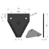Nóż żniwny 82x76x2.8mm otwór 5.5 zastosowanie D44100000N Case-IH Massey Ferguson WARYŃSKI ( sprzedawane po 25 )