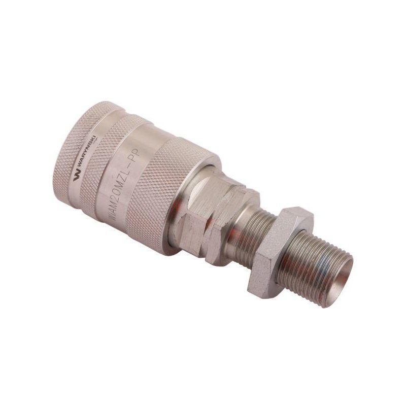 Szybkozłącze hydrauliczne gniazdo long M20x1.5 gwint zewnętrzny EURO PUSH-PULL (ISO 7241-A) Waryński