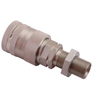 Szybkozłącze hydrauliczne gniazdo long z eliminatorem ciśnienia M20x1.5 gwint zewnętrzny EURO PUSH-PULL (ISO 7241-A) Waryński