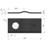 Nóż. nożyk kosiarka gięty 105x46x3mm otwór 21 zastosowanie CM120 Vicon Kverneland WARYŃSKI ( sprzedawane po 25 )