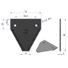Nóż żniwny 80x76x2mm otwór 5.5 zastosowanie 417800220 1650333 Deutz-Fahr WARYŃSKI ( sprzedawane po 25 )