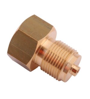 Złączka manometryczna gwint zewnętrzny M20x1.5 x gwint wewnętrzny M12x1.5 (mosiądz) POLMO