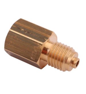 Złączka manometryczna gwint zewnętrzny M12x1.5 x gwint wewnętrzny G1/4" (mosiądz) POLMO