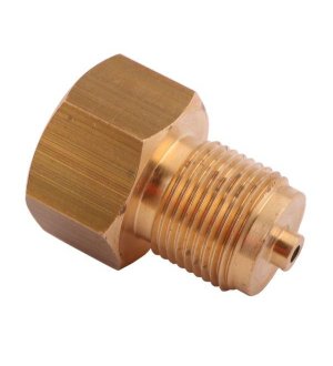 Złączka manometryczna gwint zewnętrzny M20x1.5 x gwint wewnętrzny G1/4" (mosiądz) POLMO