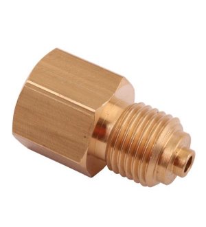 Złączka manometryczna gwint zewnętrzny G1/2" x gwint wewnętrzny M12x1.5 (mosiądz) POLMO