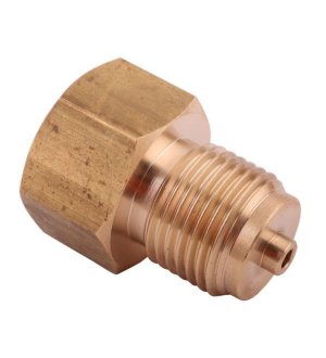 Złączka manometryczna gwint zewnętrzny G1/2" x gwint wewnętrzny M20x1.5 (mosiądz) POLMO