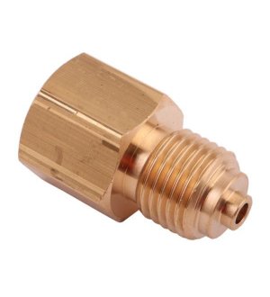 Złączka manometryczna gwint zewnętrzny G1/4" x gwint wewnętrzny M12x1.5 (mosiądz) POLMO