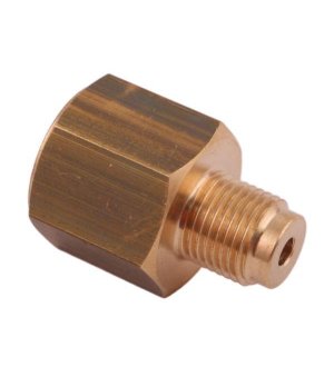 Złączka manometryczna gwint zewnętrzny G1/8" x gwint wewnętrzny M10x1  (mosiądz) POLMO