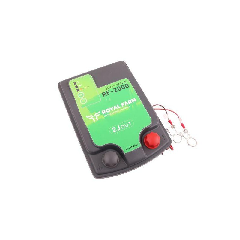 Elektryzator 2J bateryjno-sieciowy (uniwersalny) RF-2000 z zasilaczem ROYAL FARM