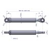 Cylinder hydrauliczny - siłownik jednostronny CJ2F50/40/500 Waryński