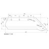 Eurolemiesz prawy 16" Kverneland. Vulcan pasuje śruba M12X34OV2 - 4 szt.