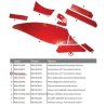 Eurolemiesz lewy 16" Kverneland. Vulcan pasuje śruba M12X34OV2 - 4 szt.