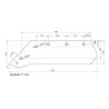 Eurolemiesz lewy 16" Kverneland. Vulcan pasuje śruba M12X34OV2 - 4 szt.