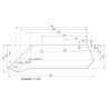 Lemiesz prawy 16"  Kverneland Vulcan pasuje śruba M12X34OV2 - 3 szt.