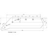 Eurolemiesz lewy 18" Kverneland Vulcan pasuje śruba M14X34OV1 - 4 szt.