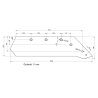 Eurolemiesz prawy 18" Kverneland Vulcan pasuje śruba M14X34OV1 - 4 szt.