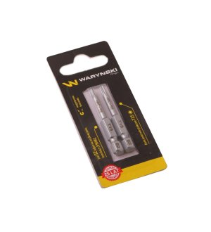 Końcówki wkrętakowe bity T15 50mm Waryński komplet w blistrze dwusztukowym