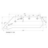 Eurolemiesz lewy 16"  Kverneland Vulcan pasuje śruba M14X34OV - 4 szt.