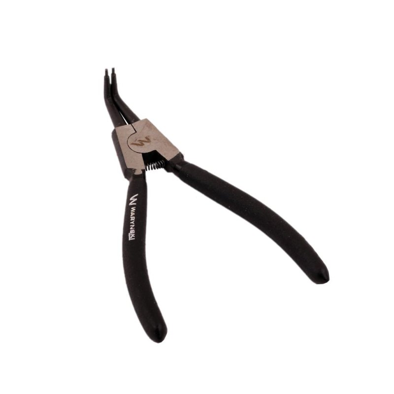 Szczypce do pierścieni osadczych segera 180 mm zewnętrzne wygięte Waryński