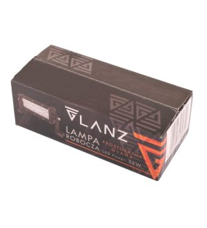 Lampa robocza prostokątna 36W 12 LED GLANZ