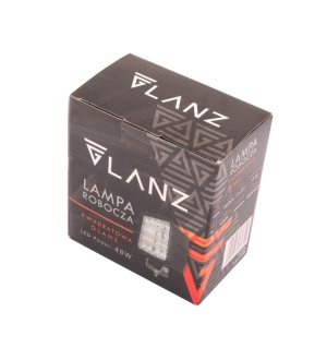 Lampa robocza kwadratowa 48W 16 LED GLANZ