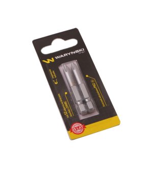 Końcówki wkrętakowe bity PH2 50mm Waryński komplet w blistrze dwusztukowym