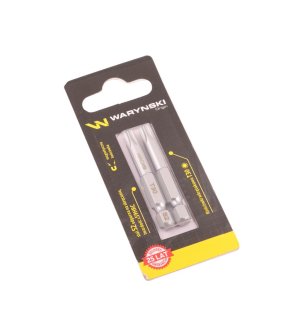 Końcówki wkrętakowe bity T30 50mm Waryński komplet w blistrze dwusztukowym