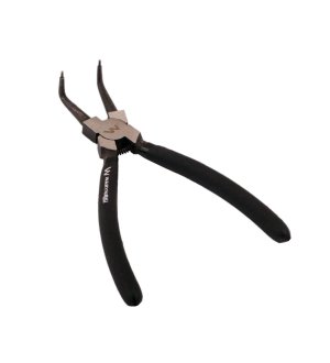 Szczypce do pierścieni osadczych 200 mm wewnętrzne wygięte Waryński
