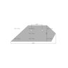 Lemiesz prawy 16" Overum Vulcan pasuje śruba M12X35NOS - 2 szt.