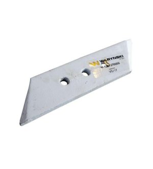 Dłuto nakładka lemiesza prawe trzyotworowe zastosowanie VIS/17 XL Unia Pług stal borowa WARYŃSKI