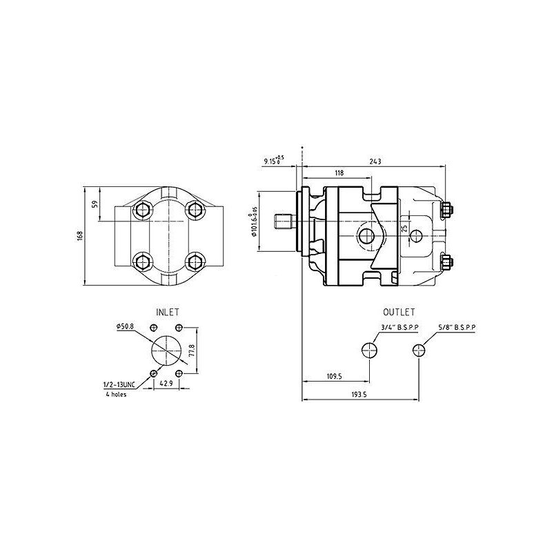 Pompa hydrauliczna N-091C P2CPJ190706C189 JCB 4CX-P8, JCB 4CX, JCB 444, JCB PS35 Waryński