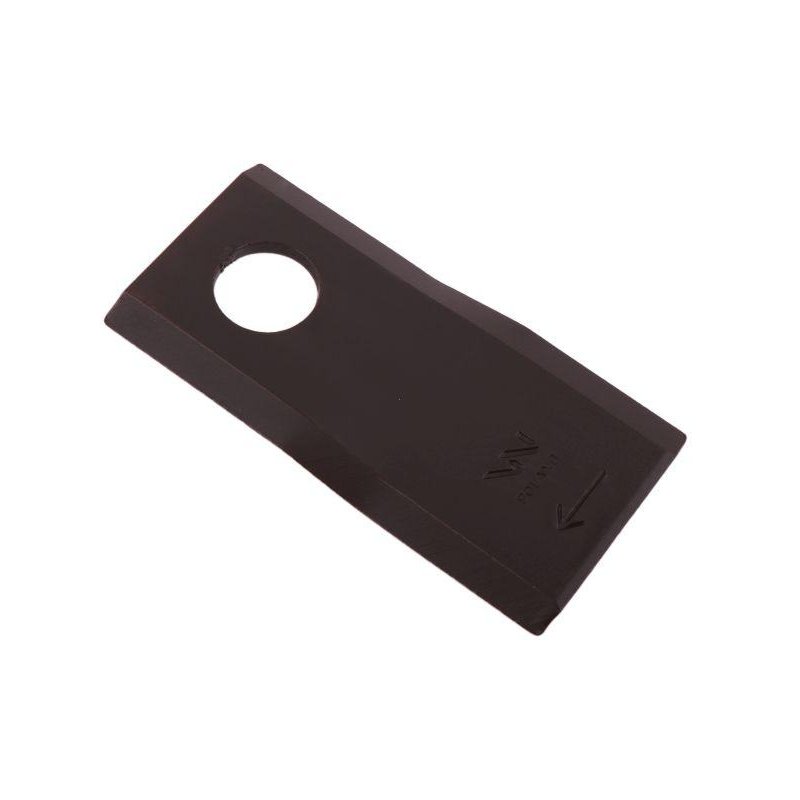 Nóż. nożyk kosiarka prawy 105x48x4mm otwór 20 zastosowanie 6801420 Kuhn WARYŃSKI ( sprzedawane po 25 )