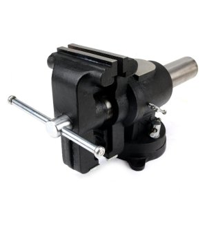 Imadło ślusarskie z żeliwa sferoidalnego obrotowe z obracanym jarzmem 125 mm Waryński