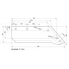 Eurolemiesz prawy 14" Kverneland Vulcan pasuje śruba M12X34OV2 - 4 szt.
